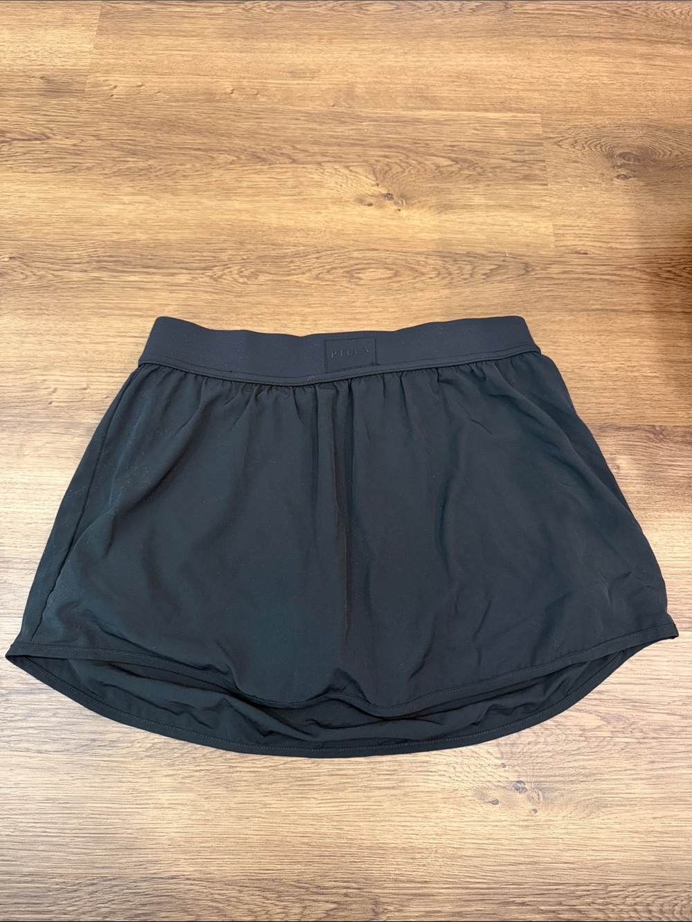 P'tula Black Athletic Skort with Built-In Shorts